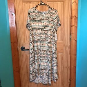 Aztec print Lularoe Carly dress